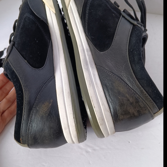 🖤 Callaway Ortholite Mens Golf Shoes Black Leather 9.5 - Picture 10 of 15